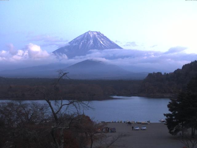 精進湖からの富士山