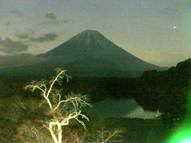 精進湖からの富士山