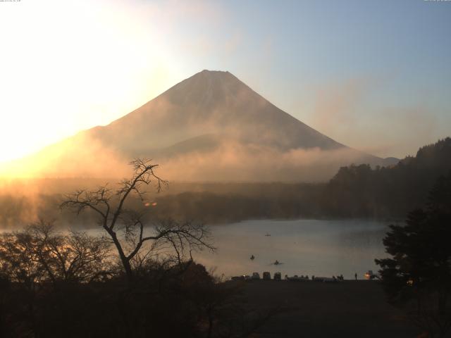 精進湖からの富士山