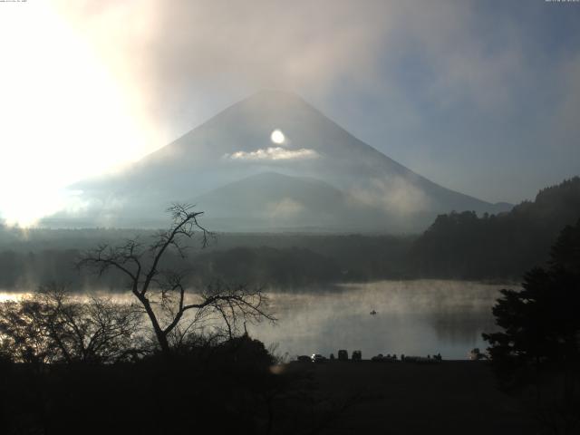 精進湖からの富士山