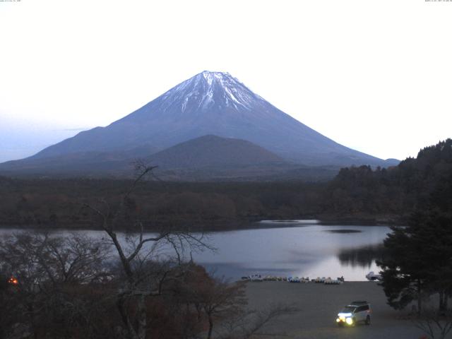 精進湖からの富士山