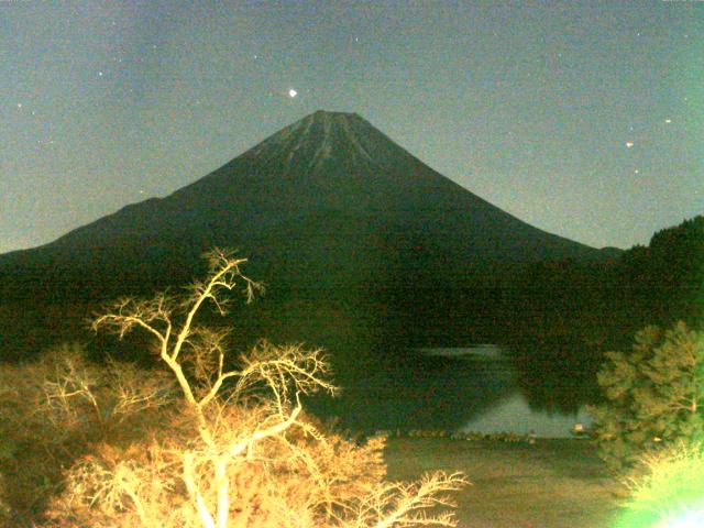 精進湖からの富士山