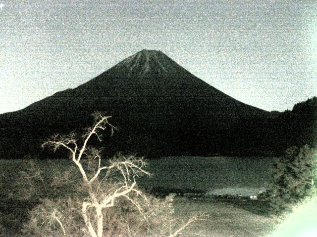精進湖からの富士山