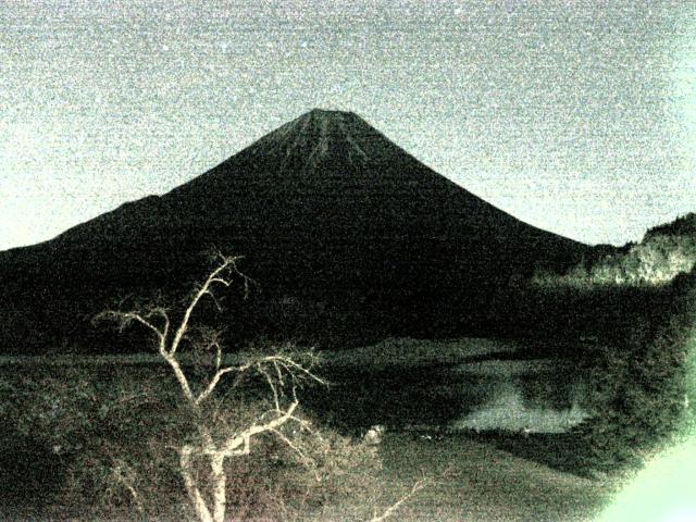 精進湖からの富士山