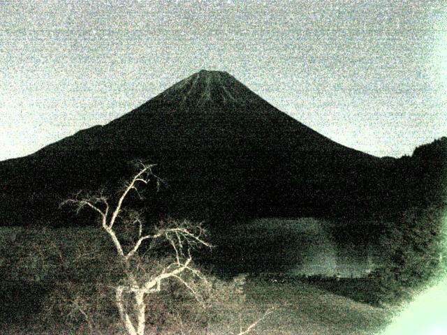 精進湖からの富士山