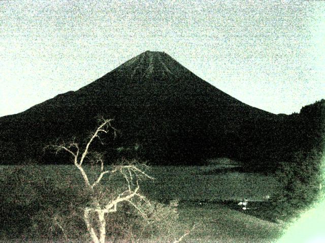 精進湖からの富士山