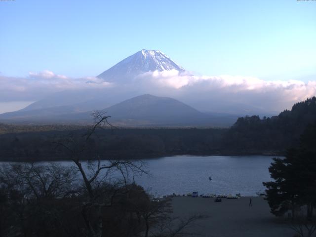 精進湖からの富士山