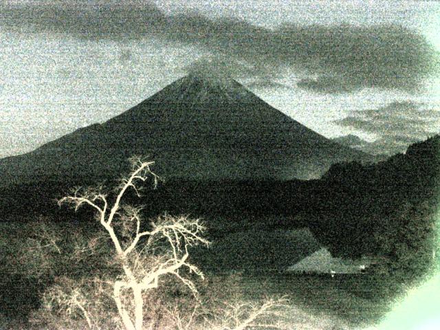 精進湖からの富士山