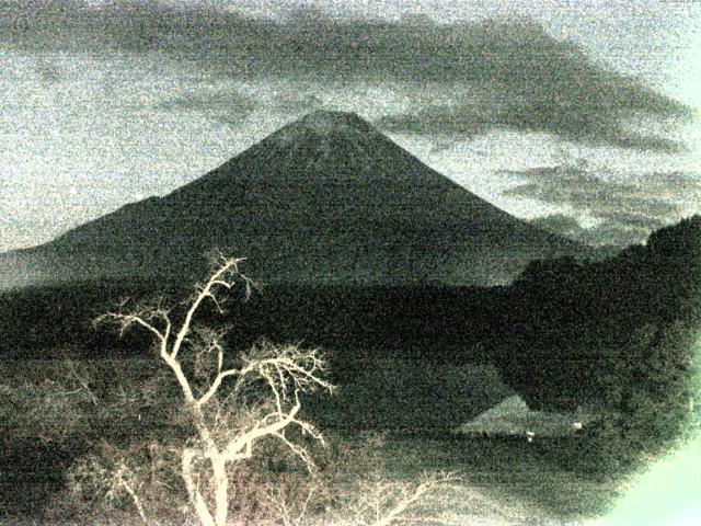 精進湖からの富士山