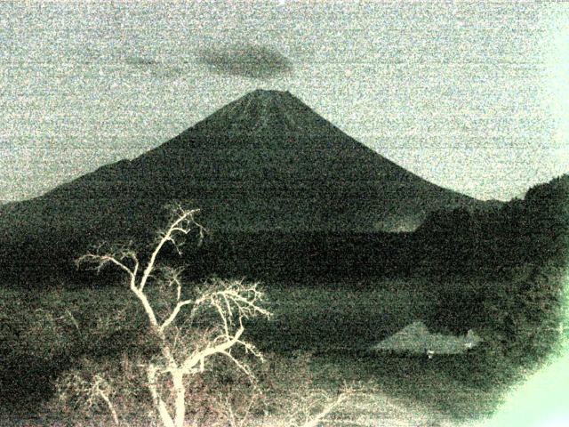精進湖からの富士山