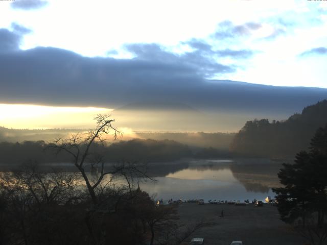 精進湖からの富士山