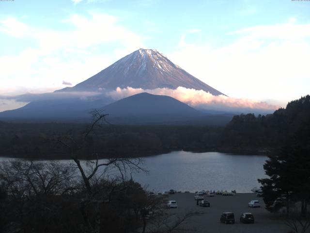 精進湖からの富士山