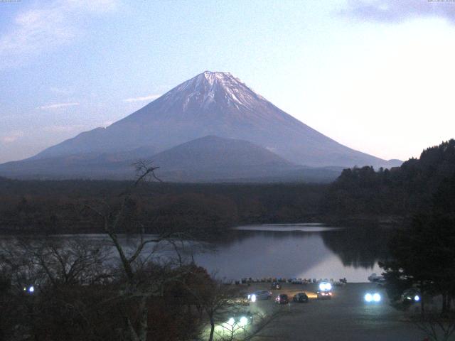 精進湖からの富士山