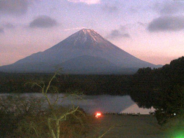 精進湖からの富士山