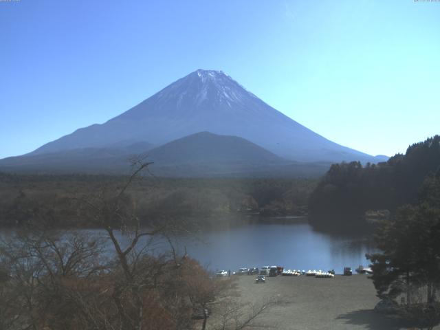 精進湖からの富士山