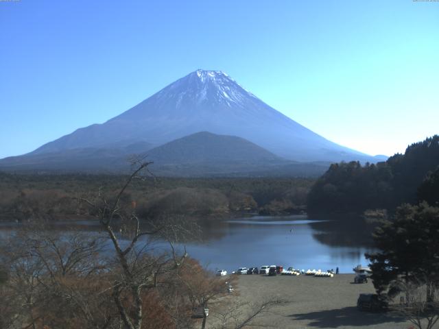 精進湖からの富士山