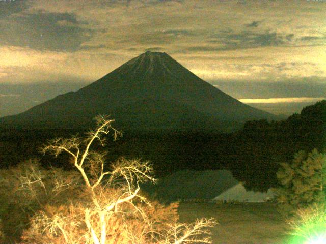精進湖からの富士山