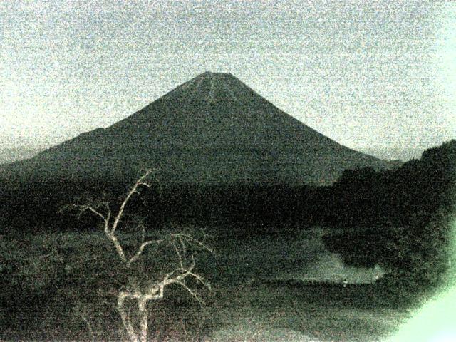 精進湖からの富士山