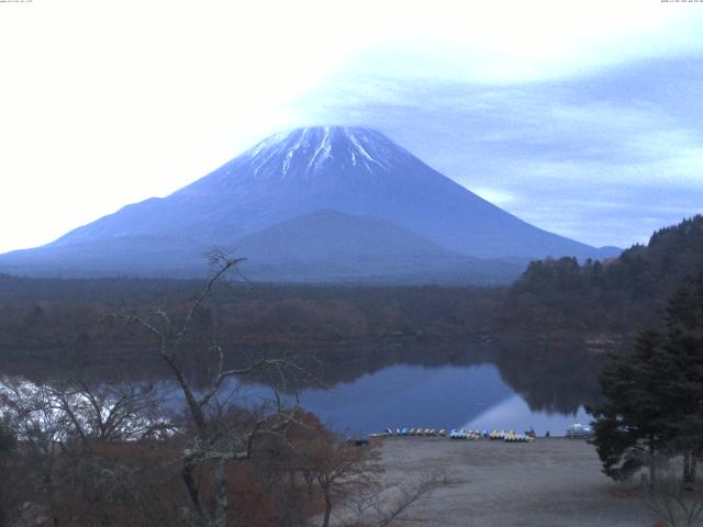 精進湖からの富士山