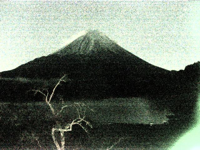 精進湖からの富士山