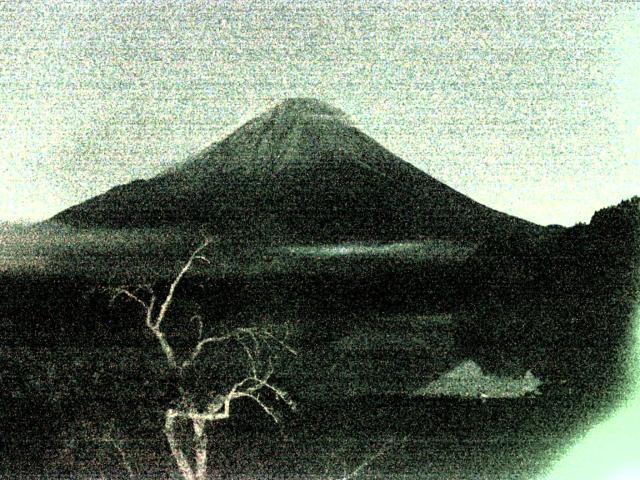 精進湖からの富士山