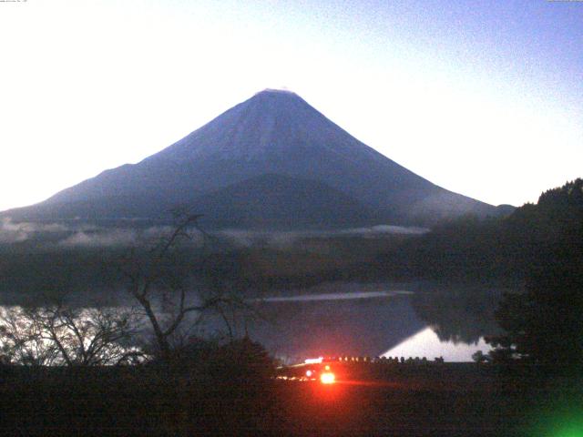 精進湖からの富士山