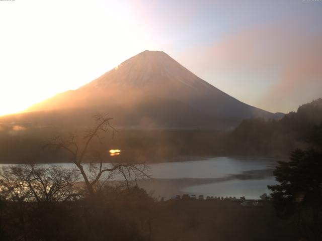 精進湖からの富士山