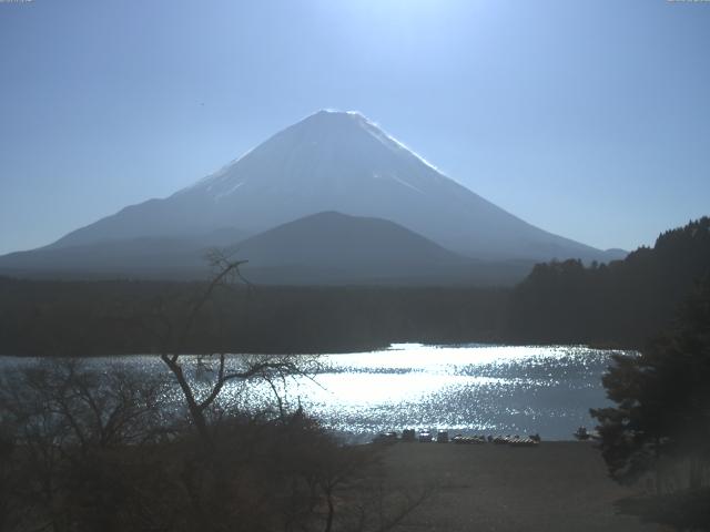 精進湖からの富士山