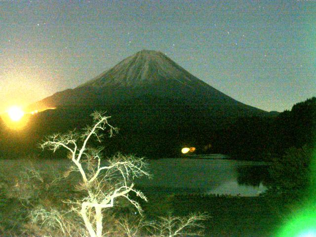 精進湖からの富士山