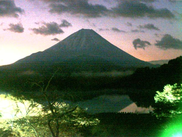精進湖からの富士山