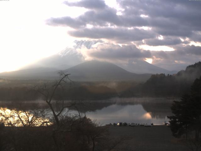 精進湖からの富士山