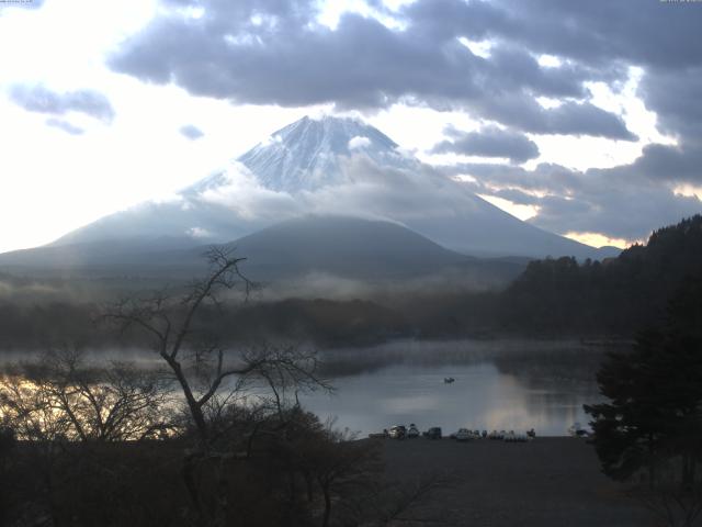 精進湖からの富士山