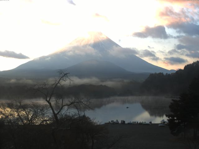 精進湖からの富士山
