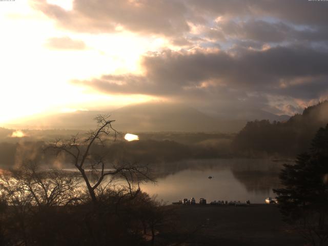 精進湖からの富士山