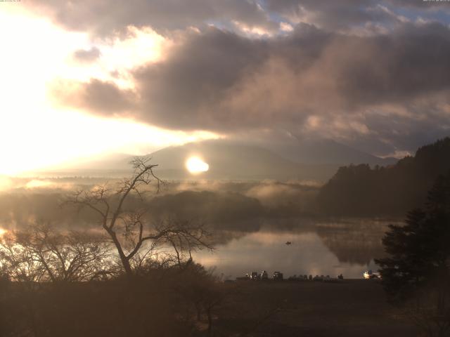 精進湖からの富士山