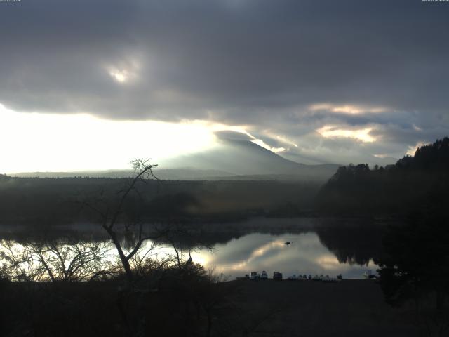 精進湖からの富士山