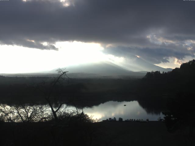 精進湖からの富士山