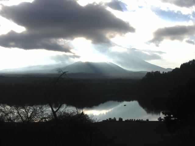 精進湖からの富士山