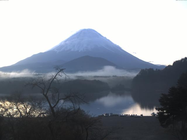 精進湖からの富士山