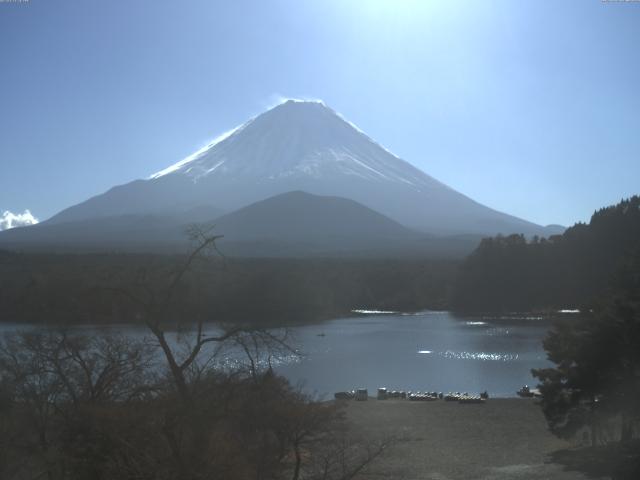 精進湖からの富士山
