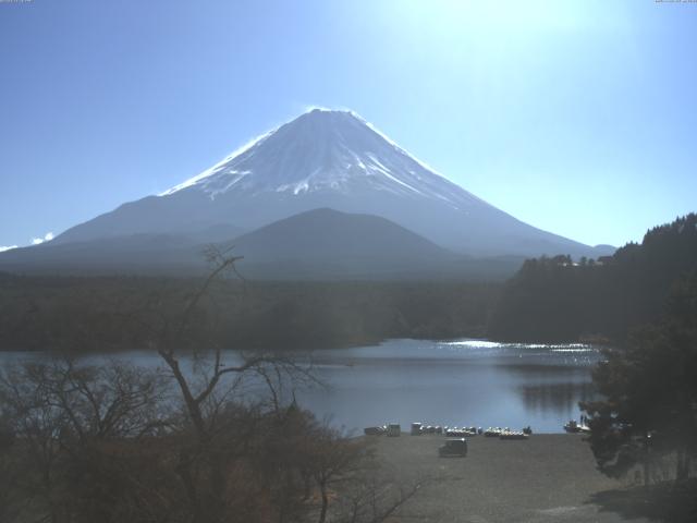 精進湖からの富士山
