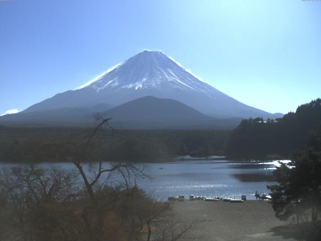 精進湖からの富士山