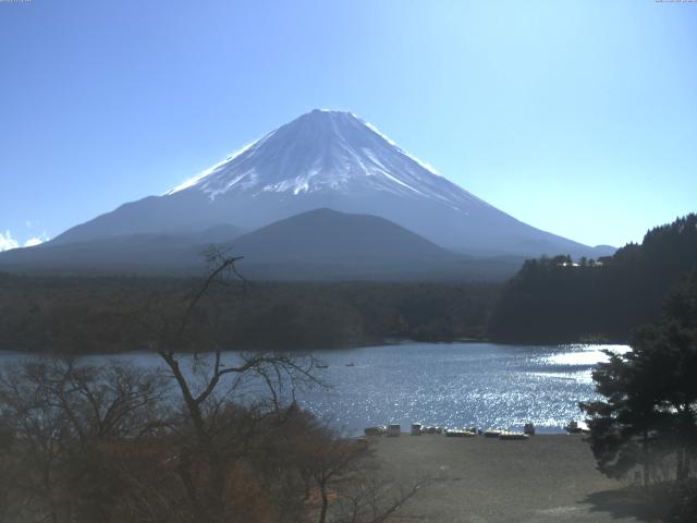 精進湖からの富士山