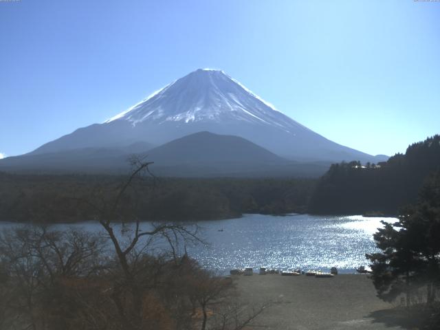 精進湖からの富士山