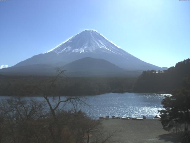精進湖からの富士山