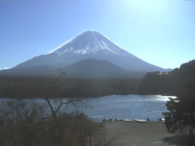精進湖からの富士山