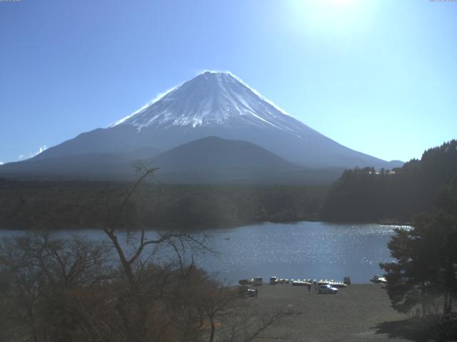 精進湖からの富士山