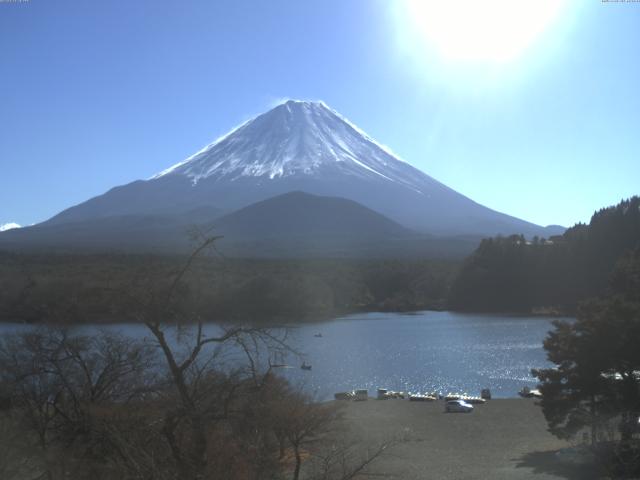 精進湖からの富士山