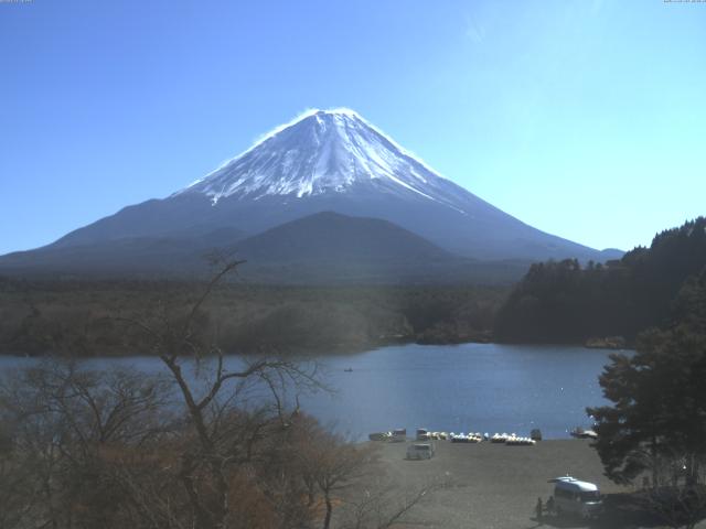 精進湖からの富士山