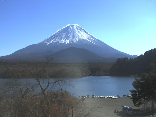 精進湖からの富士山